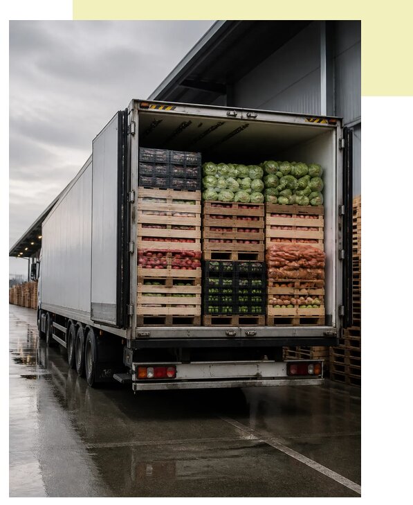 Перевозка плодоовощной продукции в Малоярославец по цене от 5171 р. | Агросервис-Млр